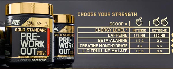 Gold Standard Pre-Workout excellent complément pour augmenter les performances