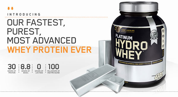 uniquement des protéines de lactosérum hydrolysées avec de la whey platine
