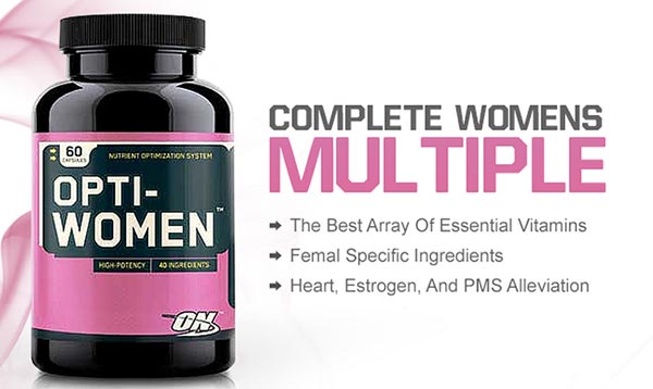 opti-women multi-vitamines et multi-minéraux riche en antioxydants et immuno-protecteurs dédiés au sexe féminin