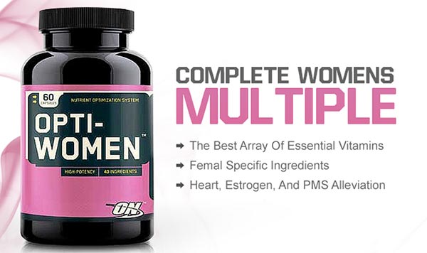 Opti-Women Multivitamines et minéraux issus d'une nutrition optimale destinés aux femmes