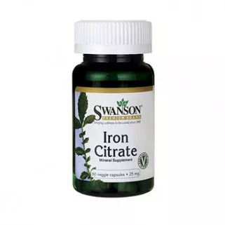 iron citrate 25mg 60cps swanson
