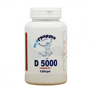D 5000 Vitamin D3 120cps blu pharma