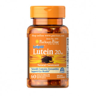 lutein 20mg with zeaxanthin 60cps puritans pride