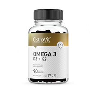 Omega-3 D3+K2  90cps ostrovit