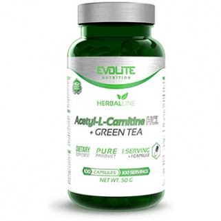 acetyl l-carnitina + green tea 100cps evolite