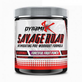 savage roar 315g pre workout dynamic muscle