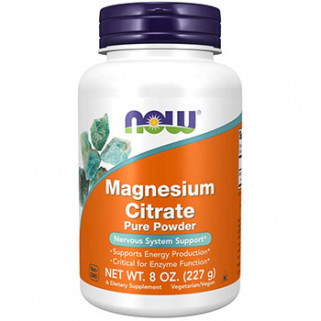 magnesium citrate powder 227g now foods