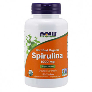 organic spirulina 500mg 100 cps now foods