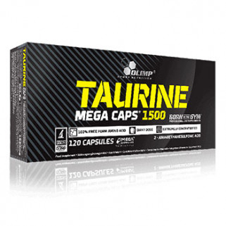 taurine mega caps 1500 120cps olimp