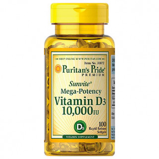 Vitamin D3 10000 iu 100cps puritan's pride