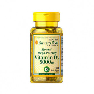 Vitamin D3 5000iu 100cps puritan's pride