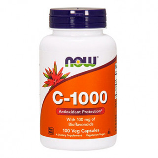 vitamina c1000 con bioflavonoidi 100cps now foods
