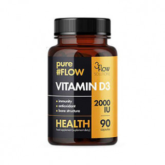 Vitamin D3 2000IU PureFlow 90caps 3Flow Solution