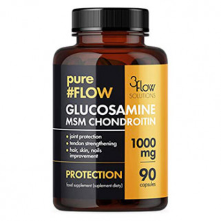Glucosamine MSM Chondroitin 1000mg 90cps 3Flow Solution